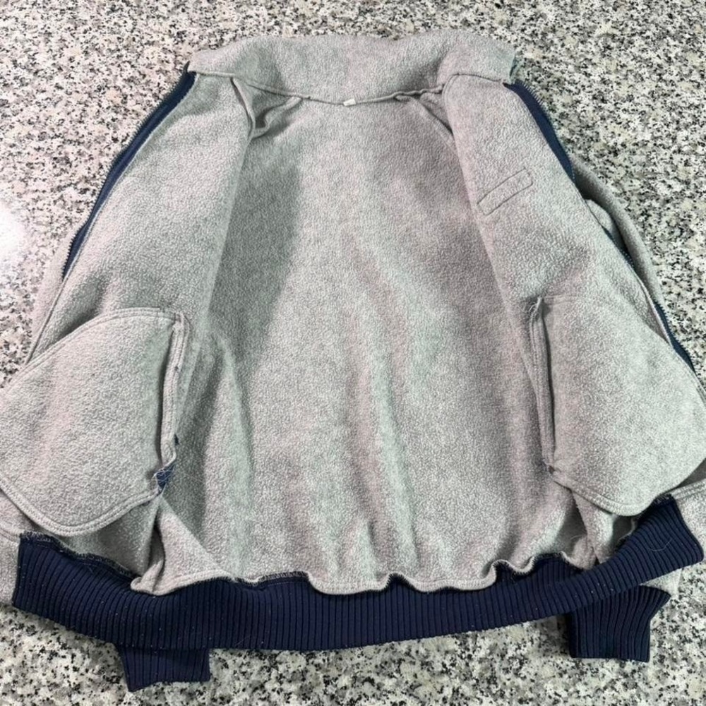 Patagonia Grey Rare Vtg 80's Pile Fleece Bunting Bomber Jacket Medium - Picture 2 of 6